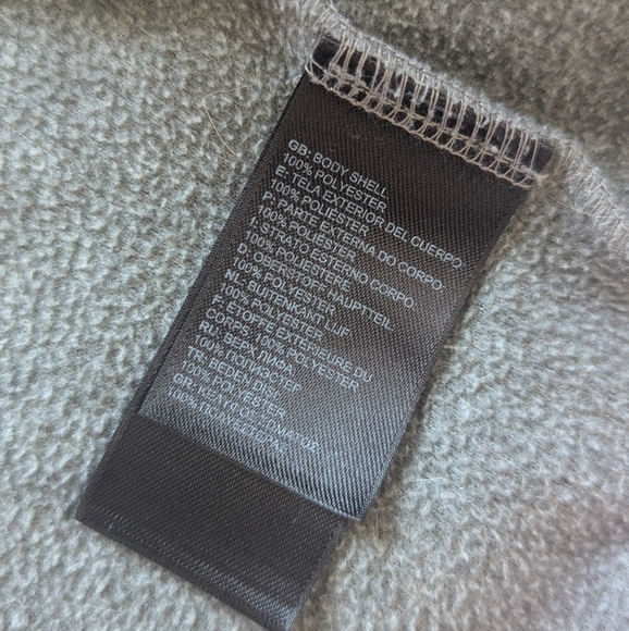 The North Face Baby Glacier Purple and Gray Fleece Full-Zip Hoodie - Size 12-18M - Picture 7 of 7